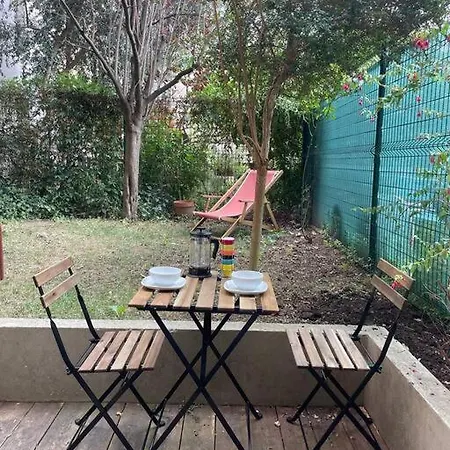 Charmant T2 Avec Jardin Paris Exterior foto